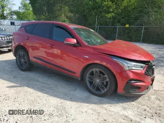 2019 Acura RDX w/A-Spec Pkg with VIN 5J8TC2H62KL008676, listed as a Copart auction lot 55479714 with 76,770 mi miles and Salvage title. Bid and sale history available at DreamBid. Image 4.