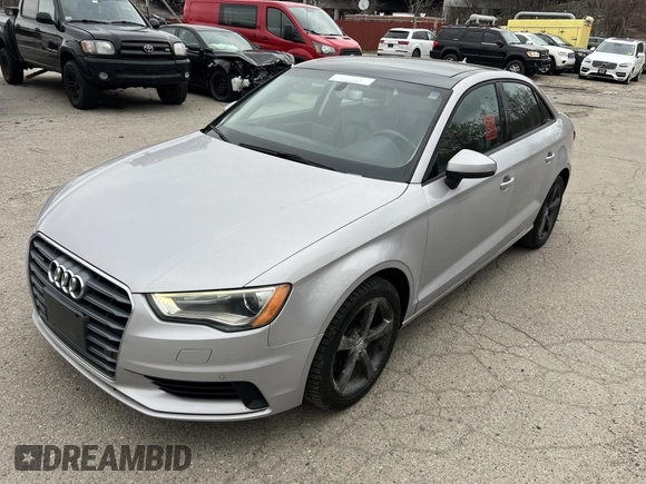 2016 Audi A3 2.0T Premium with VIN WAUB8GFF3G1038409, listed as a IAAI auction lot 42143505 with 182,222 mi miles. Bid and sale history available at carsss.com. Image 2.