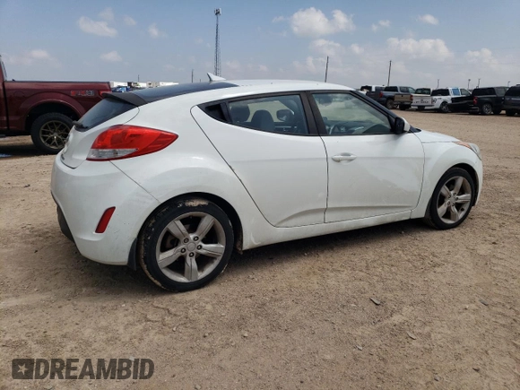 2013 Hyundai Veloster w/Black Int z VIN KMHTC6AD3DU085015, wystawiony jako Copart lot #54473595 z przebiegiem 158 966 mil mil oraz Szkoda całkowita • Salvage title. Historia ofert i sprzedaży dostępna na DreamBid. Obrazek 3.