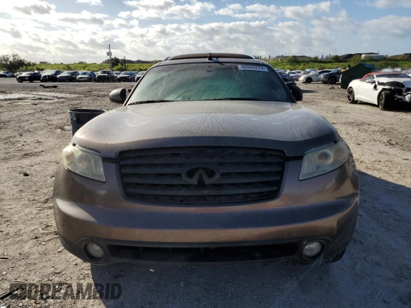 2003 Infiniti FX Options with VIN JNRAS08W53X204134, listed as a Copart auction lot 86943224 with 243,242 mi miles and Non Repairable. Bid and sale history available at DreamBid. Image 5.