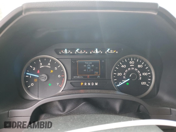 2019 Ford F-150 XL with VIN 1FTEW1E40KFC77222, listed as a Copart auction lot 57392505 with 87,430 mi miles and Salvage title. Bid and sale history available at DreamBid. Image 9.
