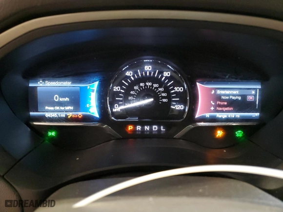 2020 Lincoln MKZ Hybrid Reserve with VIN 3LN6L5LU3LR610780, listed as a Copart auction lot 77013874 with 64,345 mi miles and Salvage Title. Bid and sale history available at carsss.com. Image 9.