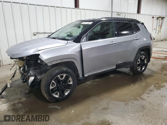 2018 Jeep Compass Trailhawk with VIN 3C4NJDDB5JT367079, listed as a Copart auction lot 52217965 with 53,816 mi miles and Salvage Title. Bid and sale history available at carsss.com. Image 1.