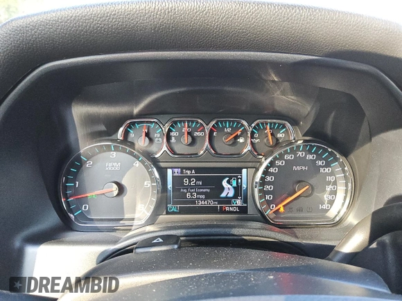2017 Chevrolet Silverado 1500 LT with VIN 1GCRCREH7HZ267404, listed as a Copart auction lot 88110895 with 134,470 mi miles and Clean Title. Bid and sale history available at DreamBid. Image 9.