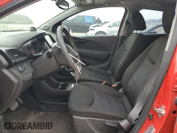 2017 Chevrolet Spark LT with VIN KL8CD6SA9HC748789, listed as a Copart auction lot 53385625 with 40,084 mi miles and Salvage Title. Bid and sale history available at DreamBid. Image 7.