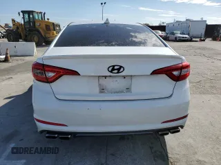 2015 Hyundai Sonata Sport with VIN 5NPE34AB3FH091362, listed as a Copart auction lot 45514825 with 118,809 mi miles and Salvage Title. Bid and sale history available at carsss.com. Image 6.
