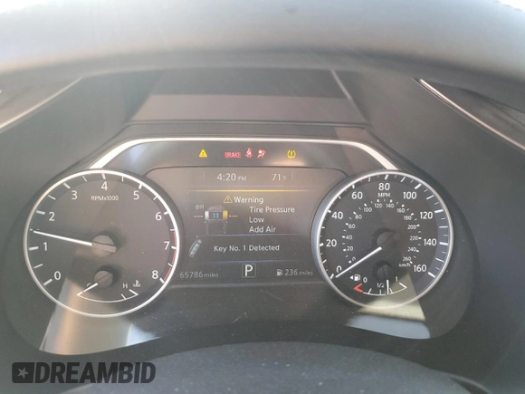 2019 Nissan Murano S with VIN 5N1AZ2MSXKN117734, listed as a Copart auction lot 52803625 with 65,786 mi miles and Salvage title. Bid and sale history available at DreamBid. Image 9.