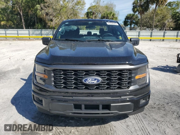 2024 Ford F-150 STX with VIN 1FTEW2KP2RKD25390, listed as a Copart auction lot 47856945 with 12,500 mi miles and Salvage Title. Bid and sale history available at carsss.com. Image 5.