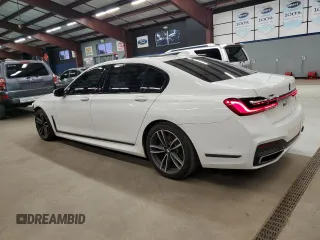 2020 BMW 7 Series 740i xDrive with VIN WBA7T4C02LCD70555, listed as a Copart auction lot 75666484 with 50,847 mi miles and Clean title. Bid and sale history available at DreamBid. Image 2.