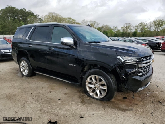 2023 Chevrolet Tahoe Premier with VIN 1GNSCSKD5PR330841, listed as a Copart auction lot 51292555 with 47,798 mi miles and Clean Title. Bid and sale history available at carsss.com. Image 4.