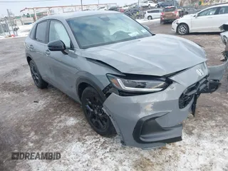 2024 Honda HR-V Sport with VIN 3CZRZ2H5XRM706406, listed as a IAAI auction lot 41458103 with 18,205 mi miles. Bid and sale history available at carsss.com. Image 1.