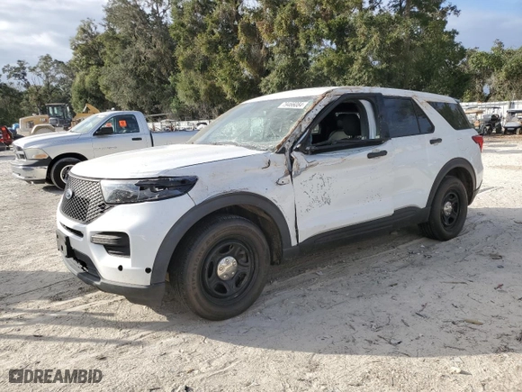2020 Ford Police Interceptor Utility with VIN 1FM5K8AB1LGD18814, listed as a Copart auction lot 83716294 with 80,132 mi miles and Non Repairable. Bid and sale history available at carsss.com. Image 1.