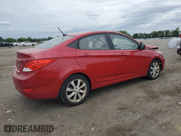 2012 Hyundai Accent GLS z VIN KMHCU4AE1CU270091, wystawiony jako Copart lot #56623905 z przebiegiem 185 477 mil mil oraz Szkody całkowita. Historia ofert i sprzedaży dostępna na DreamBid. Obrazek 3.
