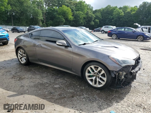 2013 Hyundai Genesis Coupe R-Spec with VIN KMHHU6KJ1DU096070, listed as a Copart auction lot 60842815 with 99,667 mi miles and Salvage title. Bid and sale history available at DreamBid. Image 4.