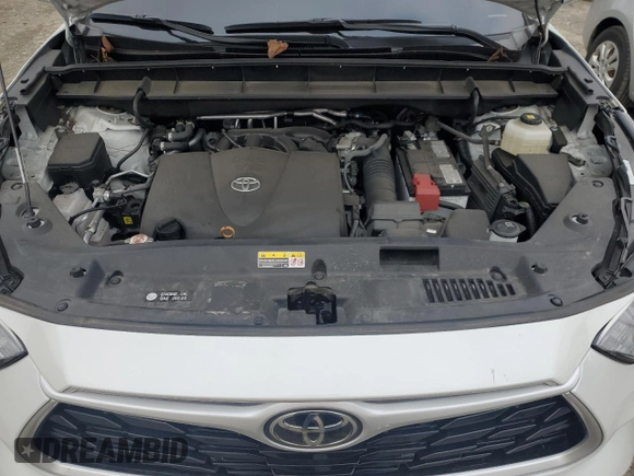 2022 Toyota Highlander L with VIN 5TDCZRBHXNS210846, listed as a Copart auction lot 87204684 with 19,239 mi miles and Salvage title. Bid and sale history available at DreamBid. Image 12.