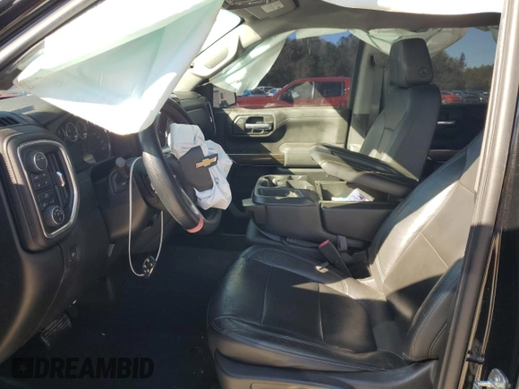 2020 Chevrolet Silverado 1500 LT with VIN 1GCUYDEDXLZ253923, listed as a Copart auction lot 82211904 with 95,574 mi miles and Salvage Title. Bid and sale history available at DreamBid. Image 7.