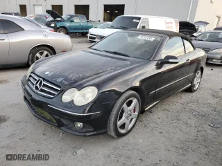 2007 Mercedes-Benz CLK-Class 5.5L with VIN WDBTK72F07T082837, listed as a Copart auction lot 79714153 with 189,396 mi miles and Clean Title. Bid and sale history available at carsss.com. Image 1.