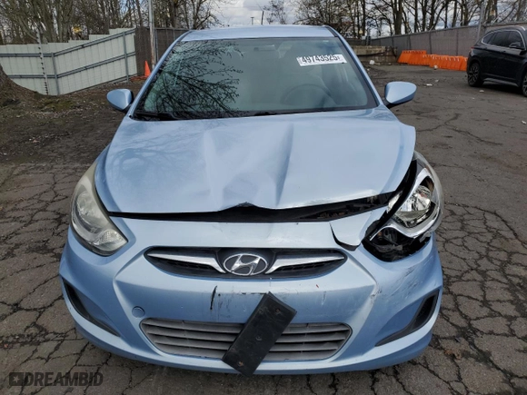 2014 Hyundai Accent GS with VIN KMHCT5AE5EU161810, listed as a Copart auction lot 49743525 with 114,563 mi miles and Salvage Title. Bid and sale history available at carsss.com. Image 5.