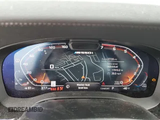 2023 BMW 5 Series M550i xDrive with VIN WBA13BK06PCN02733, listed as a Copart auction lot 48767235 with 27,725 mi miles and Salvage title. Bid and sale history available at DreamBid. Image 9.