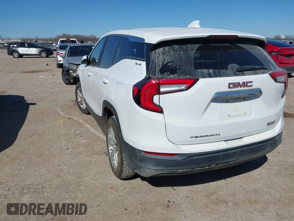 2022 GMC Terrain SLE with VIN 3GKALMEV1NL289914, listed as a IAAI auction lot 41694481 with 60,369 mi miles. Bid and sale history available at carsss.com. Image 3.