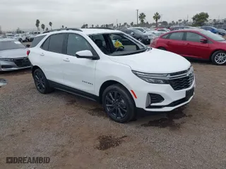 2022 Chevrolet Equinox RS with VIN 3GNAXMEV8NS189953, listed as a IAAI auction lot 41164322 with 13,791 mi miles. Bid and sale history available at carsss.com. Image 1.