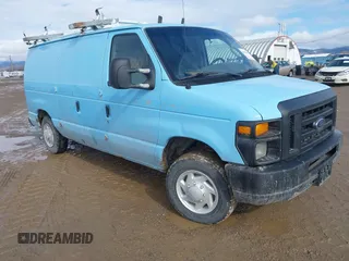 2008 Ford Econoline Cargo Commercial with VIN 1FTNE14W88DB57629, listed as a IAAI auction lot 41566660 with 167,399 mi miles and . Bid and sale history available at DreamBid. Image 1.