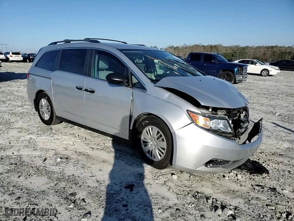 2014 Honda Odyssey LX with VIN 5FNRL5H27EB039999, listed as a Copart auction lot 48950565 with 121,740 mi miles and Salvage Title. Bid and sale history available at carsss.com. Image 11.