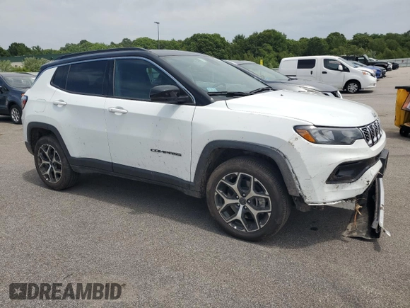 2025 Jeep Compass Limited with VIN 3C4NJDCN9ST580629, listed as a Copart auction lot 63577135 with 3,682 mi miles and Clean title. Bid and sale history available at DreamBid. Image 4.