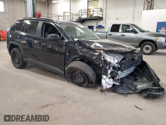 2020 Toyota RAV4 LE with VIN 2T3H1RFV1LW060179, listed as a Copart auction lot 52715575 with 80,531 mi miles and Salvage Title. Bid and sale history available at DreamBid. Image 4.