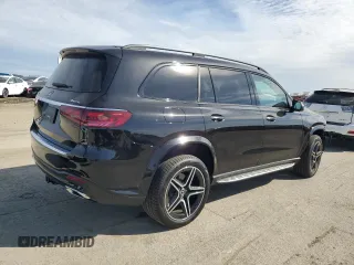2024 Mercedes-Benz GLS 450 with VIN 4JGFF5KE6RB090122, listed as a Copart auction lot 50032695 with 7,698 mi miles and Salvage Title. Bid and sale history available at DreamBid. Image 3.