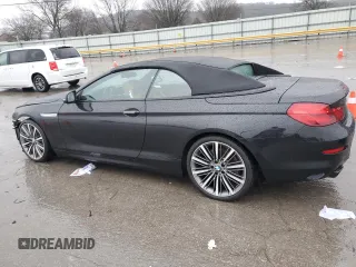 2016 BMW 6 Series 650i with VIN WBA6F5C5XGD996596, listed as a Copart auction lot 43381755 with 56,593 mi miles and Salvage Title. Bid and sale history available at carsss.com. Image 2.