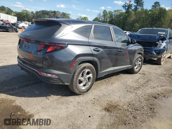 2022 Hyundai Tucson SE with VIN 5NMJA3AE8NH007203, listed as a Copart auction lot 49387615 with 43,836 mi miles and Salvage Title. Bid and sale history available at carsss.com. Image 3.