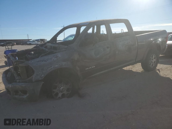 2021 Ram 2500 Laramie with VIN 3C6UR5FL3MG670740, listed as a Copart auction lot 83777644 with 0 mi miles and Non Repairable. Bid and sale history available at carsss.com. Image 1.