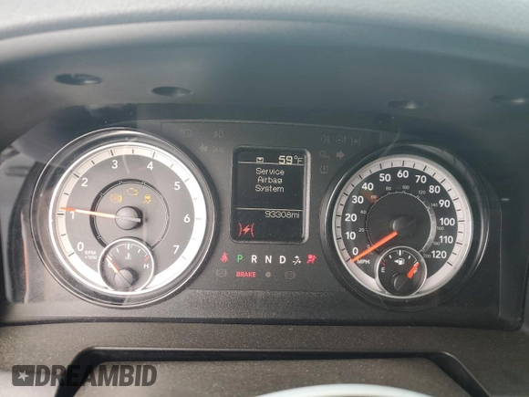 2019 Ram 1500 Classic Express with VIN 1C6RR6FT2KS722828, listed as a Copart auction lot 47473995 with 93,308 mi miles and Salvage Title. Bid and sale history available at carsss.com. Image 9.