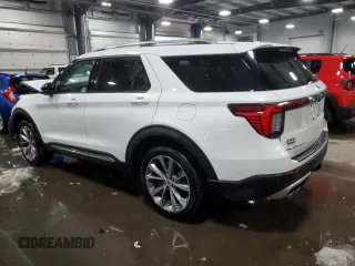 2025 Ford Explorer Platinum with VIN 1FMWK8HC9SGA37071, listed as a Copart auction lot 86131034 with Not provided miles and Salvage title. Bid and sale history available at DreamBid. Image 2.