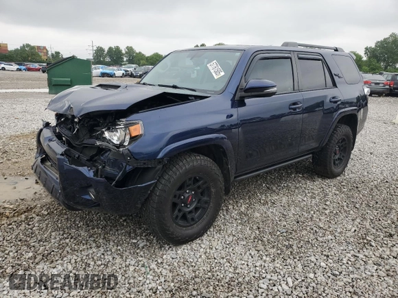 2019 Toyota 4Runner SR5 with VIN JTEBU5JR9K5728571, listed as a Copart auction lot 57761505 with 81,706 mi miles and Salvage title. Bid and sale history available at DreamBid. Image 1.