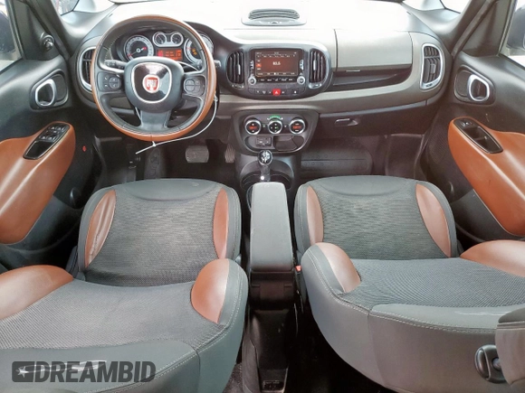 2014 FIAT 500L Trekking with VIN ZFBCFADH5EZ021708, listed as a Copart auction lot 60093615 with 160,414 mi miles and Salvage title. Bid and sale history available at DreamBid. Image 8.
