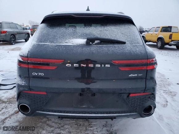 2024 Genesis GV70 3.5T Sport with VIN 5NMMCDTC4RH000845, listed as a Copart auction lot 88368255 with 0 mi miles and Salvage Title. Bid and sale history available at carsss.com. Image 6.