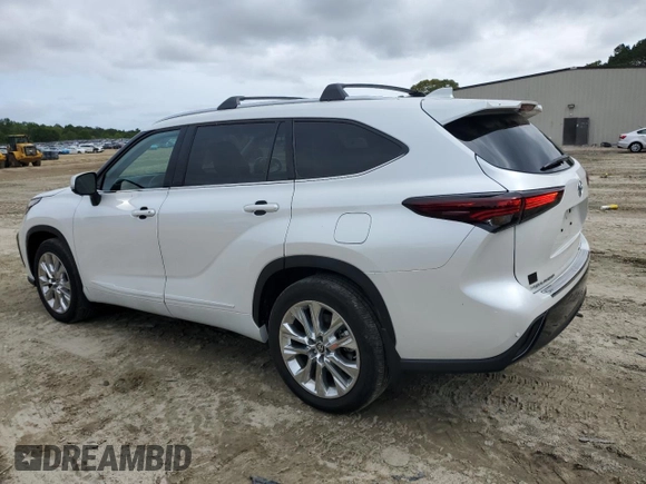 2024 Toyota Highlander LE z VIN 5TDKDRBH1RS538009, wystawiony jako Copart lot #54830155 z przebiegiem 18 607 mil mil oraz Szkoda całkowita • Salvage title. Historia ofert i sprzedaży dostępna na DreamBid. Obrazek 2.