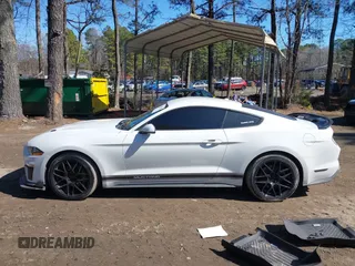 2019 Ford Mustang EcoBoost with VIN 1FA6P8TH7K5200827, listed as a IAAI auction lot 41652020 with 57,053 mi miles and . Bid and sale history available at carsss.com. Image 15.