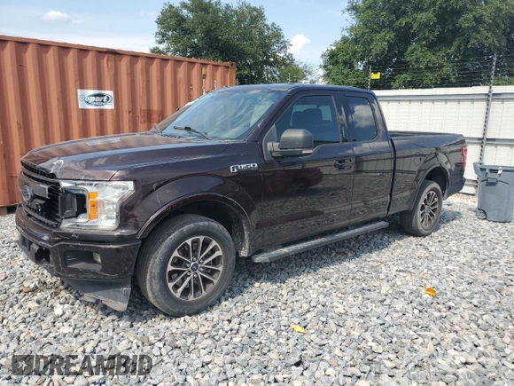 2018 Ford F-150 XL with VIN 1FTEX1CP7JKD78368, listed as a Copart auction lot 55904385 with 126,812 mi miles and Salvage title. Bid and sale history available at DreamBid. Image 1.