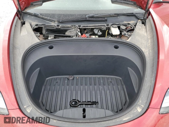 2023 Tesla Model 3 with VIN 5YJ3E1EA5PF567113, listed as a Copart auction lot 53376365 with 45,247 mi miles and Salvage title. Bid and sale history available at DreamBid. Image 11.