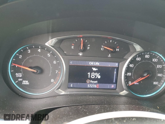 2021 Chevrolet Traverse LT Leather with VIN 1GNEVHKW2MJ140601, listed as a Copart auction lot 65376624 with 57,276 mi miles and Salvage Title. Bid and sale history available at carsss.com. Image 9.