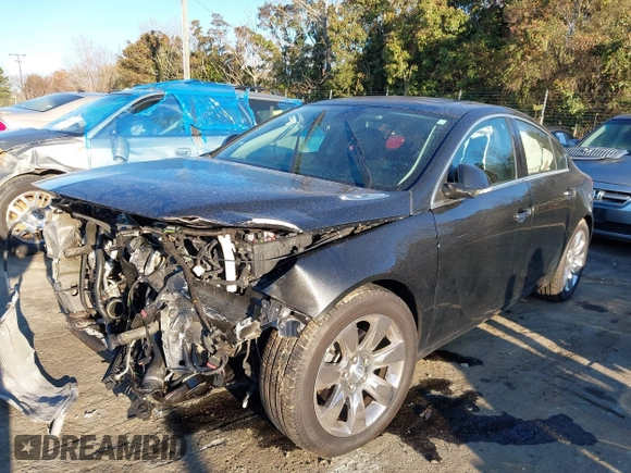 2013 Buick Regal Turbo Premium 2 with VIN 2G4GT5GV3D9162362, listed as a IAAI auction lot 41827119 with 66,628 mi miles and . Bid and sale history available at DreamBid. Image 2.
