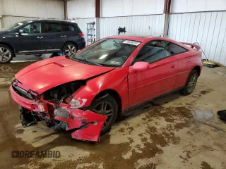 2002 Toyota Celica GT with VIN JTDDR32T720121949, listed as a Copart auction lot 46656255 with 144,873 mi miles and Salvage Title. Bid and sale history available at carsss.com. Image 1.