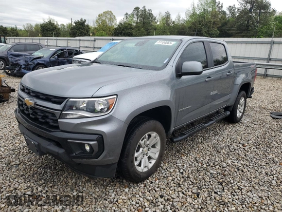 2021 Chevrolet Colorado 4WD LT z VIN 1GCGTCEN0M1297640, wystawiony jako Copart lot #51104065 z przebiegiem 34 641 mil mil oraz Szkoda całkowita • Salvage title. Historia ofert i sprzedaży dostępna na DreamBid. Obrazek 1.