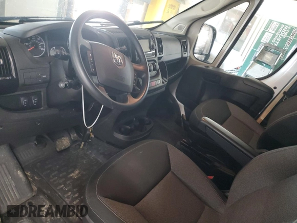 2021 Ram ProMaster Cargo with VIN 3C6LRVBG9ME520874, listed as a Copart auction lot 73158774 with 52,200 mi miles and Salvage Title. Bid and sale history available at carsss.com. Image 7.