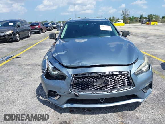 2018 Infiniti Q50 Luxe with VIN JN1EV7AP5JM590494, listed as a IAAI auction lot 41936520 with 101,580 mi miles and . Bid and sale history available at carsss.com. Image 6.
