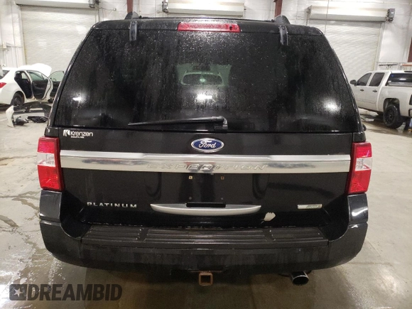 2015 Ford Expedition Platinum with VIN 1FMJU1MT5FEF18003, listed as a Copart auction lot 50179905 with 127,758 mi miles and Salvage title. Bid and sale history available at DreamBid. Image 6.