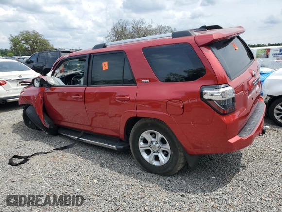 2022 Toyota 4Runner SR5 with VIN JTEEU5JRXN5256186, listed as a Copart auction lot 60697255 with Not provided miles and Salvage title. Bid and sale history available at DreamBid. Image 2.